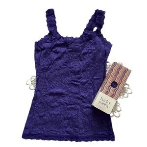 Hanky Panky signature lace unlined cami in Wild Violet New w/ tags in Box S & M